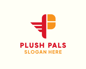 Pilot Wings Letter P logo design