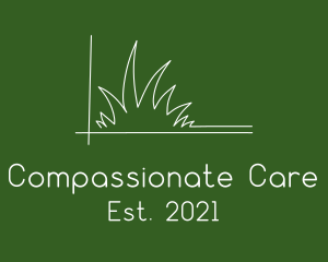 Minimalist Lawn Care  logo design