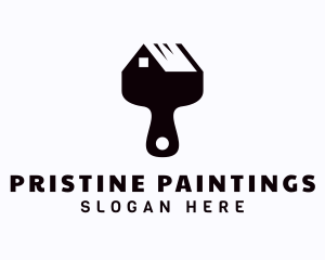 Paintbrush House Paint logo design