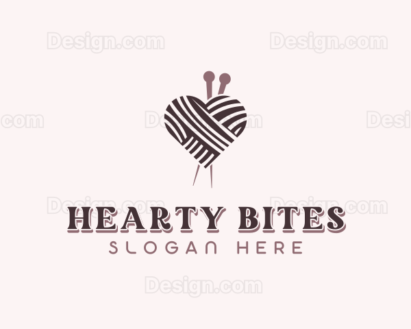 Heart Knitting Yarn Logo