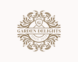 Flower Wedding Garden logo design