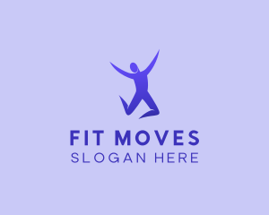 Jumping Person Exercise logo