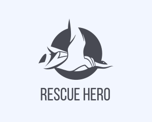 Goose Cape Hero logo design