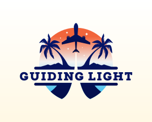 Airplane Travel Tourism logo design