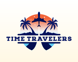 Airplane Travel Tourism logo design