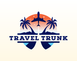 Airplane Travel Tourism logo design