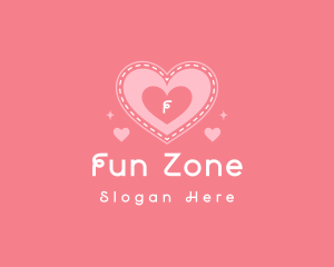 Playful Heart Love logo design