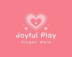 Playful Heart Love logo design