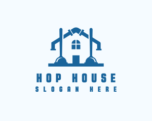 Plunger Pipe House logo design