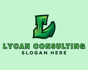 Green Urban Letter L  logo design