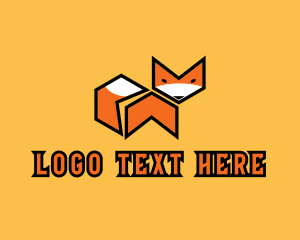 Geometric Fox Animal logo