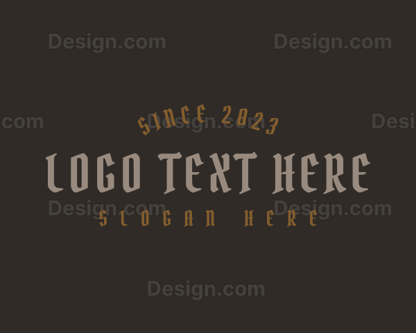 Pirate Gothic Business Logo
