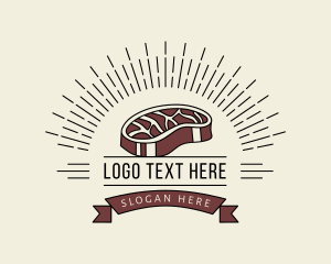 Beef Meat Steak Logo