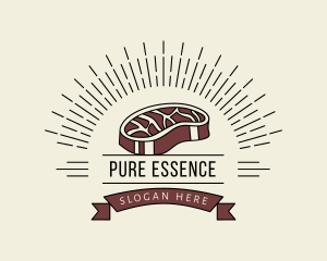 Red Meat Ingredient logo design