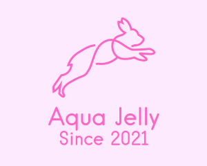 Pink Bunny Rabbit logo design