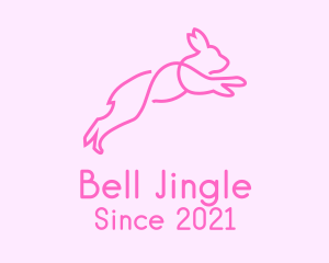 Pink Bunny Rabbit logo design