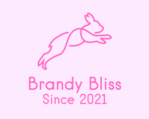 Pink Bunny Rabbit logo design