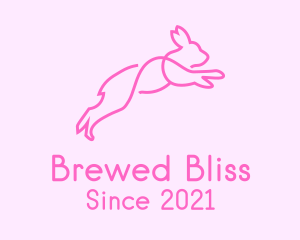 Pink Bunny Rabbit logo design