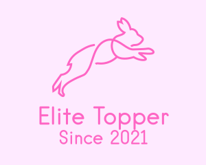 Pink Bunny Rabbit logo design