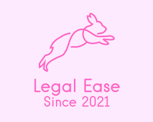Pink Bunny Rabbit logo