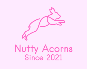 Pink Bunny Rabbit logo design