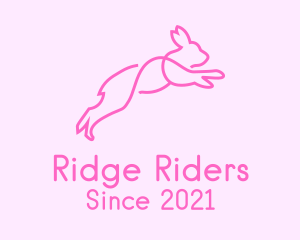 Pink Bunny Rabbit logo design