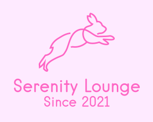 Pink Bunny Rabbit logo design