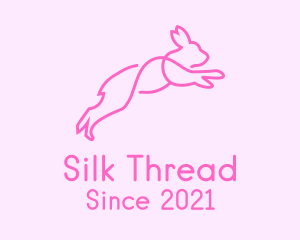 Pink Bunny Rabbit logo design