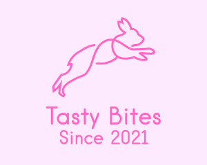 Pink Bunny Rabbit logo