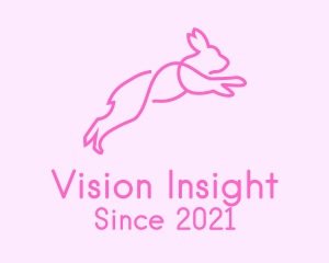 Pink Bunny Rabbit logo design