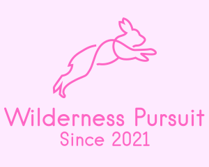 Pink Bunny Rabbit logo design