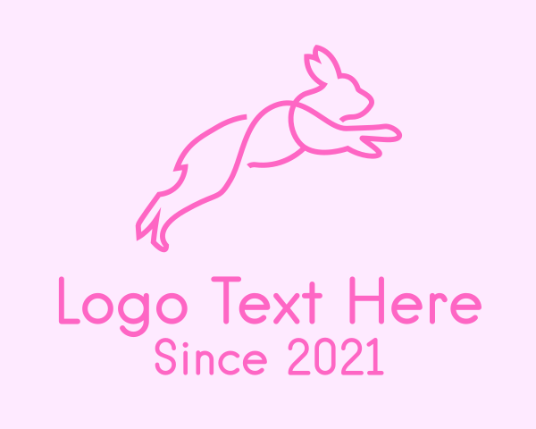 Pink Bunny Rabbit logo