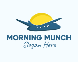 Summer Vacation Airplane logo design