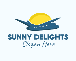 Summer Vacation Airplane logo