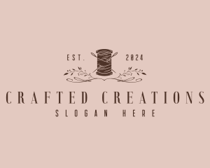 Seamstress Thread Needle logo design