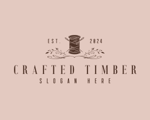 Seamstress Thread Needle logo design