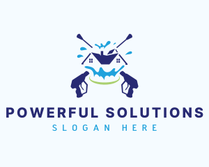 Sanitation Power Washing logo design