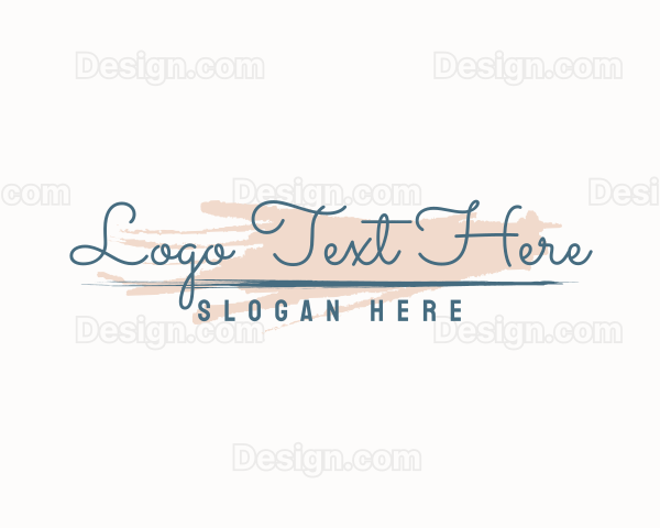 Cursive Signature Wordmark Logo