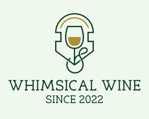 Wine Glass Tea logo design