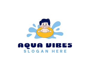 Kid Swimming Floatie logo
