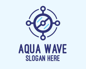 Underwater Camera Lens  logo design