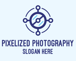 Underwater Camera Lens  logo design