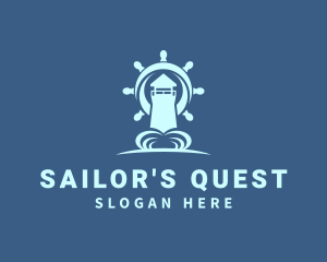 Blue Sailor Lighthouse logo design