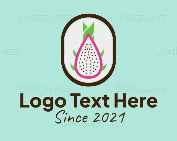 Dragon Fruit Badge Logo