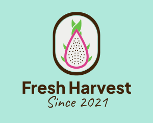 Dragon Fruit Badge  logo design