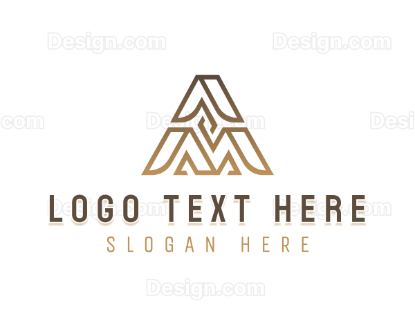 Consulting Business Pyramid Letter A Logo