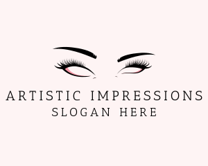 Beautiful Cosmetic Eyelashes logo design