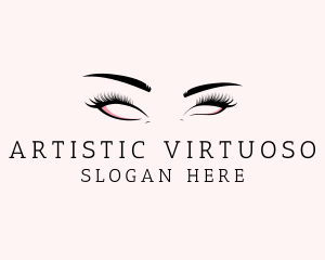 Beautiful Cosmetic Eyelashes logo design