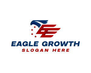 American Eagle Flag logo design