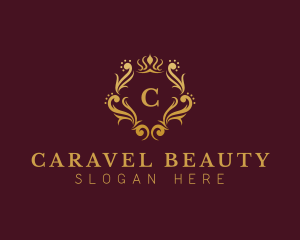 Luxury Crown  Ornament logo design